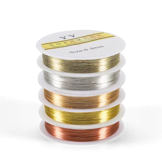 St.kunkka ลวดทองแดงลวดดัดเครื่องประดับ 0.2-1mm (สีไม่ลอก) คุณภาพสูง สำหรับร้อยลูกปัด งานฝีมือ Jewelry Copper Wire DIY