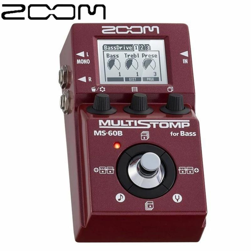 ⭐⭐ZOOM MS-50G/MS-60B chorus delay Reverby 50G บิดเบี้ยว 60B กีตาร์ไฟฟ้าเบส integrated single-block e
