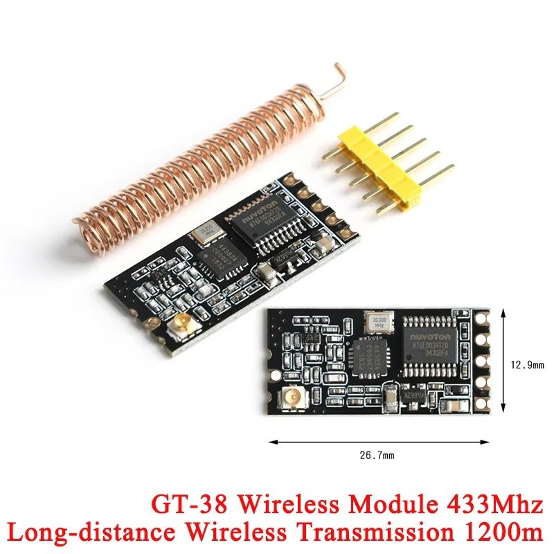 1-5Pcs GT-38 SI4438/4463 SI4463 433MHZ WIFI Wireless Serial Port โมดูลชิปเดี่ยว Portcommunication 12