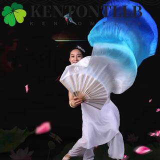 KENTONTLLB พัดลมเต้นรําหน้าท้อง, พัดลมยาวเต้นรําไม้ไผ่สีไล่ร…