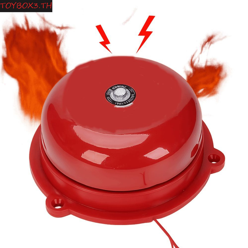 TOYBOX Point Fire Alarm, กันน้ําโลหะภายใน Strike Alarm Bell, สะดวก AC 220V Electric Bell Internal St
