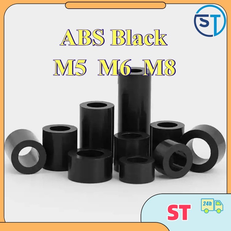 คอลัมน์แยก ABS สีดําผ่านคอลัมน์แขนไนลอน, คอลัมน์แยกฉนวน M5/M6/M8 ST-MB