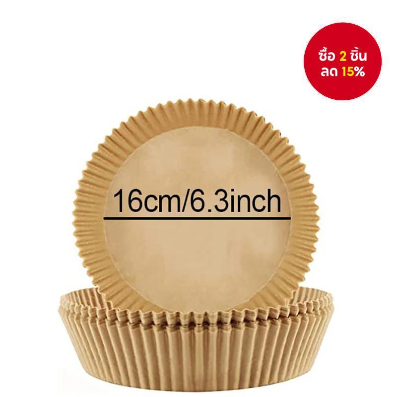 48/100 ชิ้นกระดาษทอดอากาศทิ้งไม่ติดทอดอากาศรอบกระดาษอบทอดอากาศกระดาษซับอุปกรณ์ครัว ว