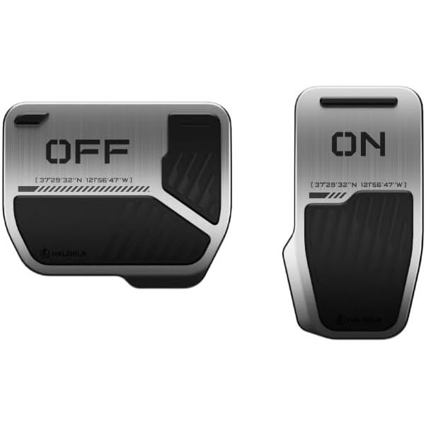 HALOBLK Performance Alloy Foot Pedals Designed for All Tesla Model Y (Includes 2025 2026 Model Y Jun