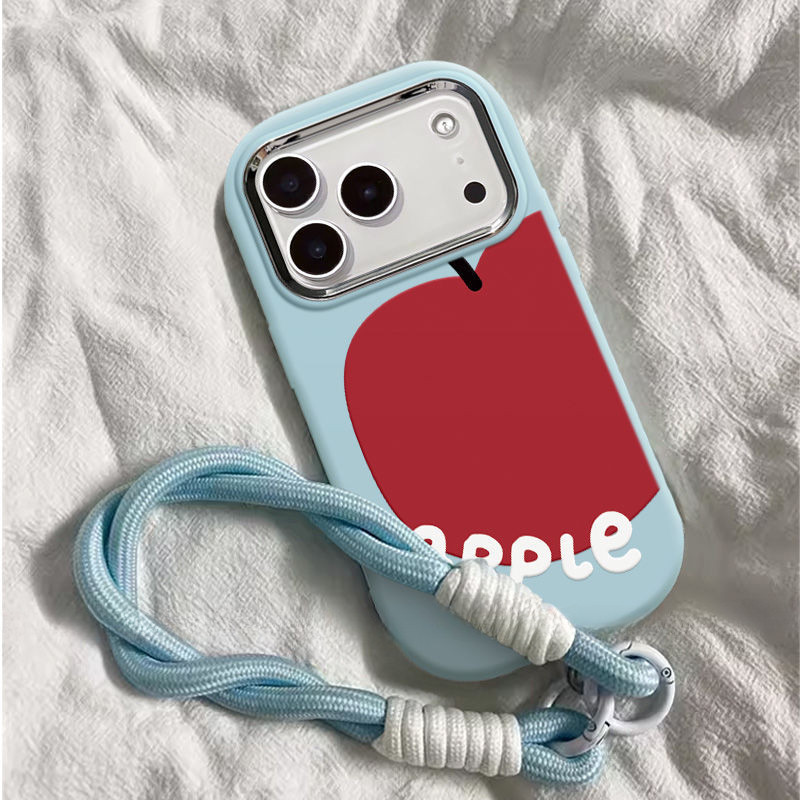 น่ารักปลอกแอปเปิ้ลสีแดง infinix Smart8 Hot40i Hot30 Note40 Hot50i Note12 Note50 itel A80 P55 P65 RS4