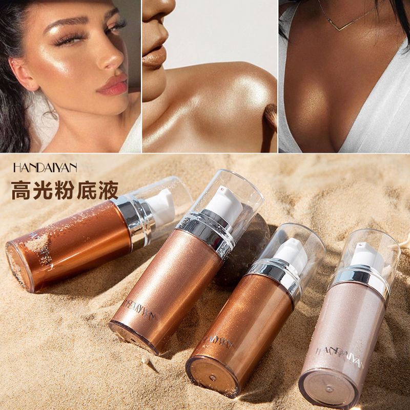 ไฮไลท์ ลิควิด ไบรท์เทนนิ่ง ลิควิด กลิตเตอร์ สไตล์ บอดี้ เฟซ จมูก เงา น้ํา ผิวเรืองแสง สามมิติ คอนทัว