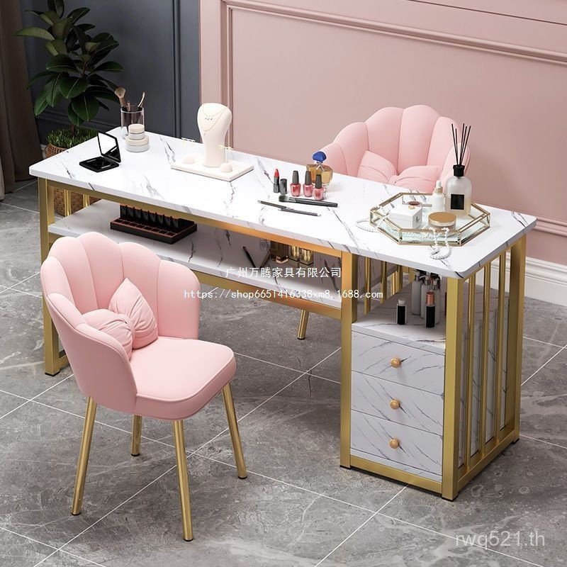 ชุด Wantang Wantang คู่สไตล์ญี่ปุ่นเล็บ Shop Influencer เก้าอี้เล็บตาราง ins ประหยัดข้อเสนอพิเศษหรูห