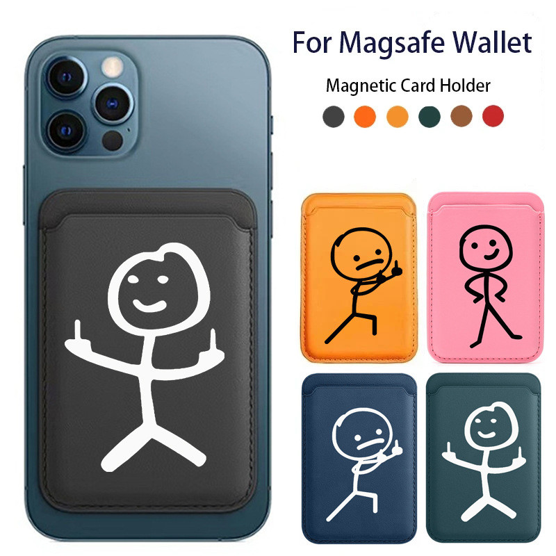 ⭐ Matchstick Man Magsafe Magnetic Cartridge เหมาะสําหรับ iPhone 13 14 11 12 15 17 16 Promax