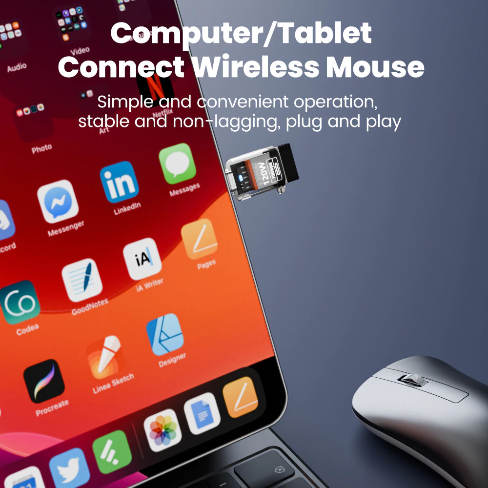 120W ประเภท C ถึง USB A OTG อะแดปเตอร์ USB 3.2 ประเภท C Fast Charging Connector สําหรับ IPhone 16 17 Macbook IPad Huawei Xiaomi thumbnail 5