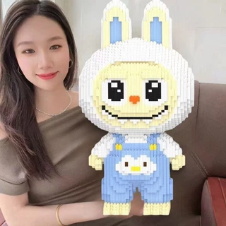 💥ตัวต่อเลโก้ขนาดใหญ่💥Labubu Doraemon Bricks, 51cm, LEGO, ของเล่นตัวต่อ, LEGO Labubu