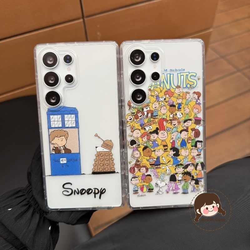 Clear Snoopy Stand เคสโทรศัพท์สําหรับ Realme Q5 Q3 Q2 Pro Q5i Q3i 5G Q2i Q P3X P3 Pro P1 Neo7x น่ารั
