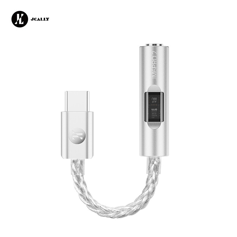 JCALLY JM6 Pro 2 Type-C ถึง 3.5 มม.CX3193 ดิจิตอลเสียงถอดรหัสแบบพกพา amp Hifi DAC ประเภท C ถึง 3.5 ม