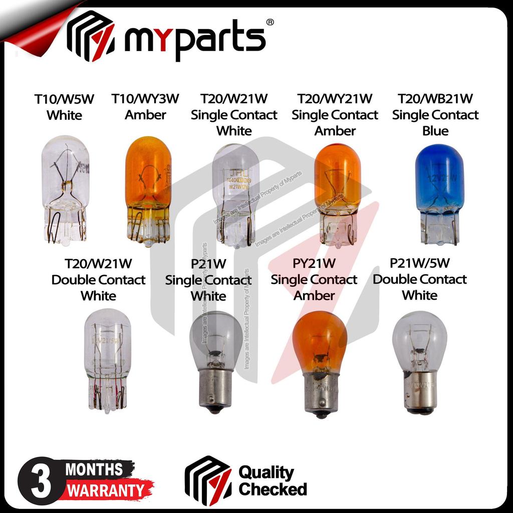 หลอดฮาโลเจนสากล - T10 / T20 / P21W / PY21W / P21W (Single / Double Contact)