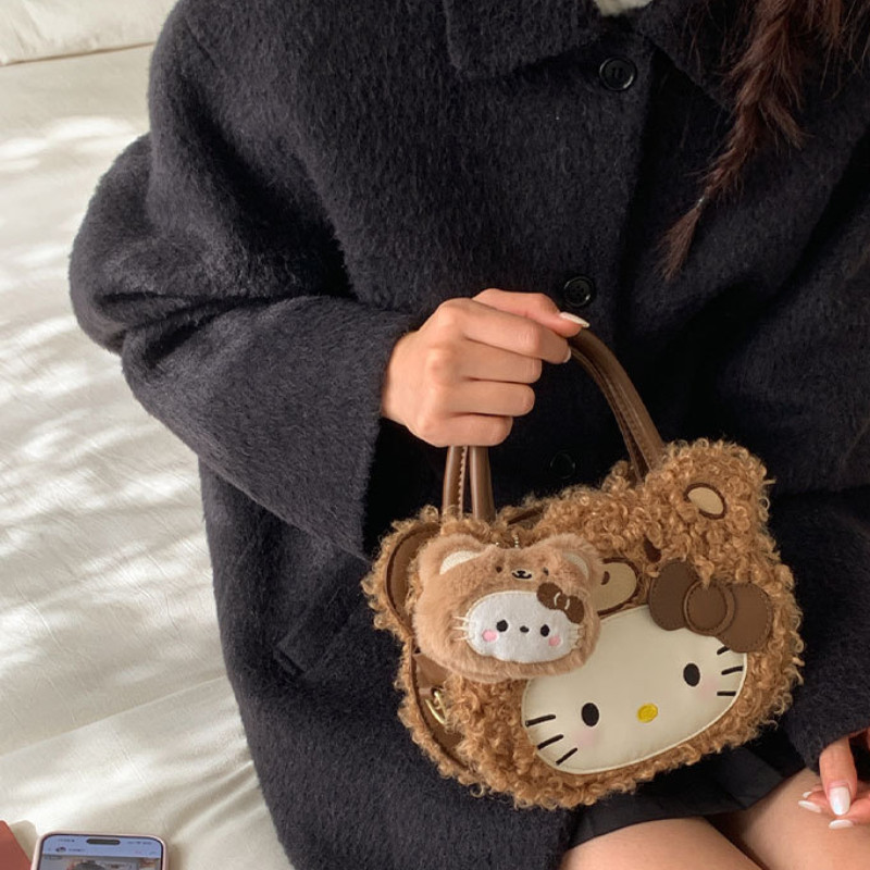 LHL BOUTIQUE  กระเป๋าถือ Hello Kitty น่ารักและเบา สไตล์แฟชั่นทันสมัย - รูปที่ 5