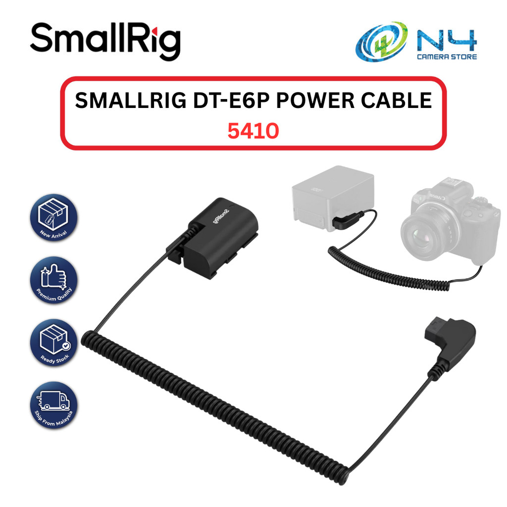 สายไฟ SMALLRIG DT-E6P (5410) สําหรับ Canon R / R5 / R6 / R5C / R7 / R6 Mark II / R5 Mark II