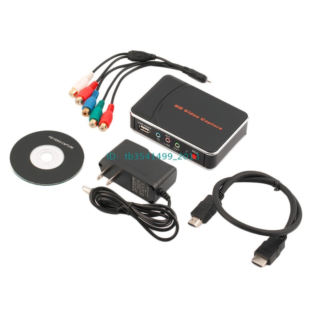 Hd video capture ezcap 1080p เกม hdmi ypbpr กล่องบันทึก