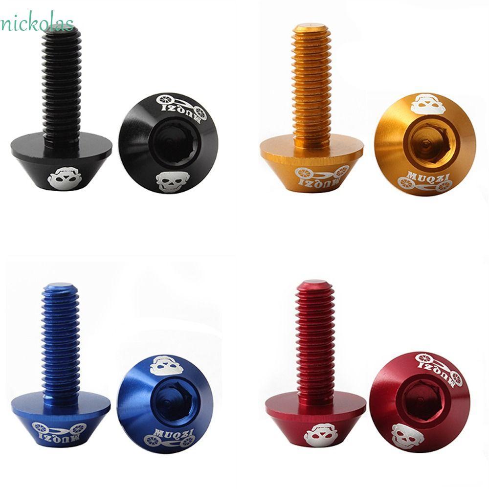 NICKOLAS V-เบรค.Clamp สกรูลาย aluminium 7075 อุปกรณ์เสริมจักรยาน