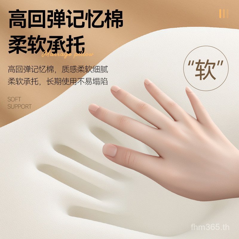 ทั้งร่างกายกลับนวด2025รูปแบบใหม่ไหล่คอมัลติฟังก์ชั่หมอนกระดูกสันหลังส่วนคอนวดครัวเรือนเอว NDT1