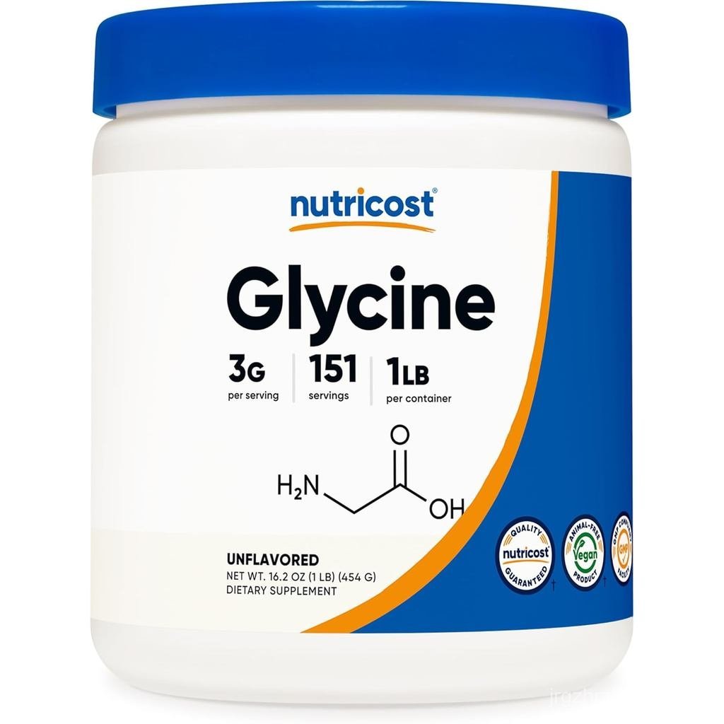 Nutricot Glycine Powder 1lb - ไม่ใช่จีเอ็มโอ ปราศจากกลูเตน