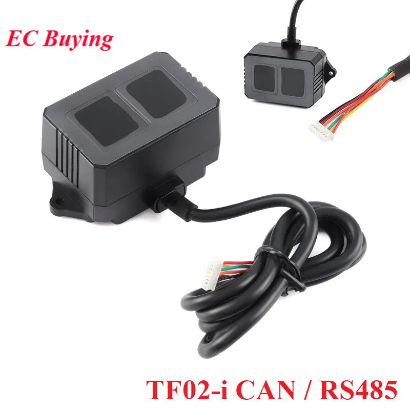 TF02-i ToF เลเซอร์ Lidar LiDAR กลางหลีกเลี่ยงอุปสรรคเซนเซอร์โมดูลอินเทอร์เฟซ CAN RS485 จุดเดียว Micr