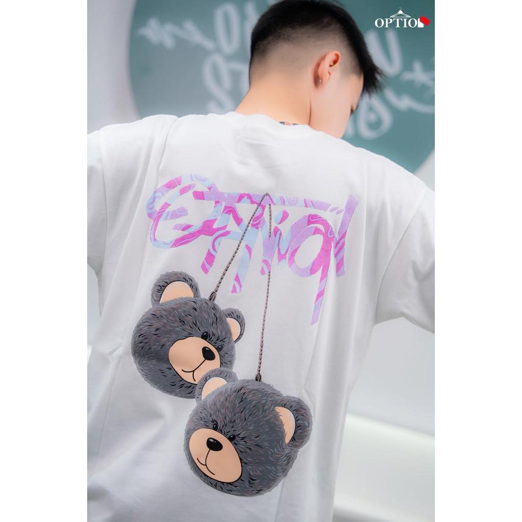 เสื้อ Option Necklace Bear  option สวยซะขนาดนี้  วัยรุ่นบางแสน  ผ้าฝ้ายแท้  S-3XL