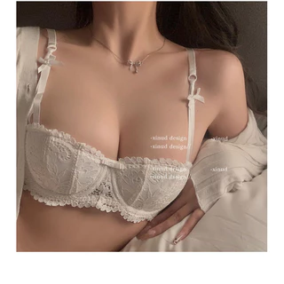 Sweet♥️ชุดชั้นในเซ็กซี่ เสื้อชั้นในแบบดันทรง ชุดชั้นในลูกไม้ ดีไซน์ทรงครึ่งคัพ ฟองน้ำน้ำหนักเบา