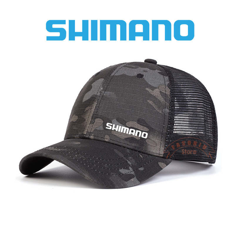 SHIMANO ชิมาโน่ ฤดูร้อนกีฬากลางแจ้งหมวกตกปลาอเนกประสงค์โดมพรางหมวกเบสบอลป้องกันแสงแดดระบายอากาศหมวกร่มเงาสําหรับผู้ชาย