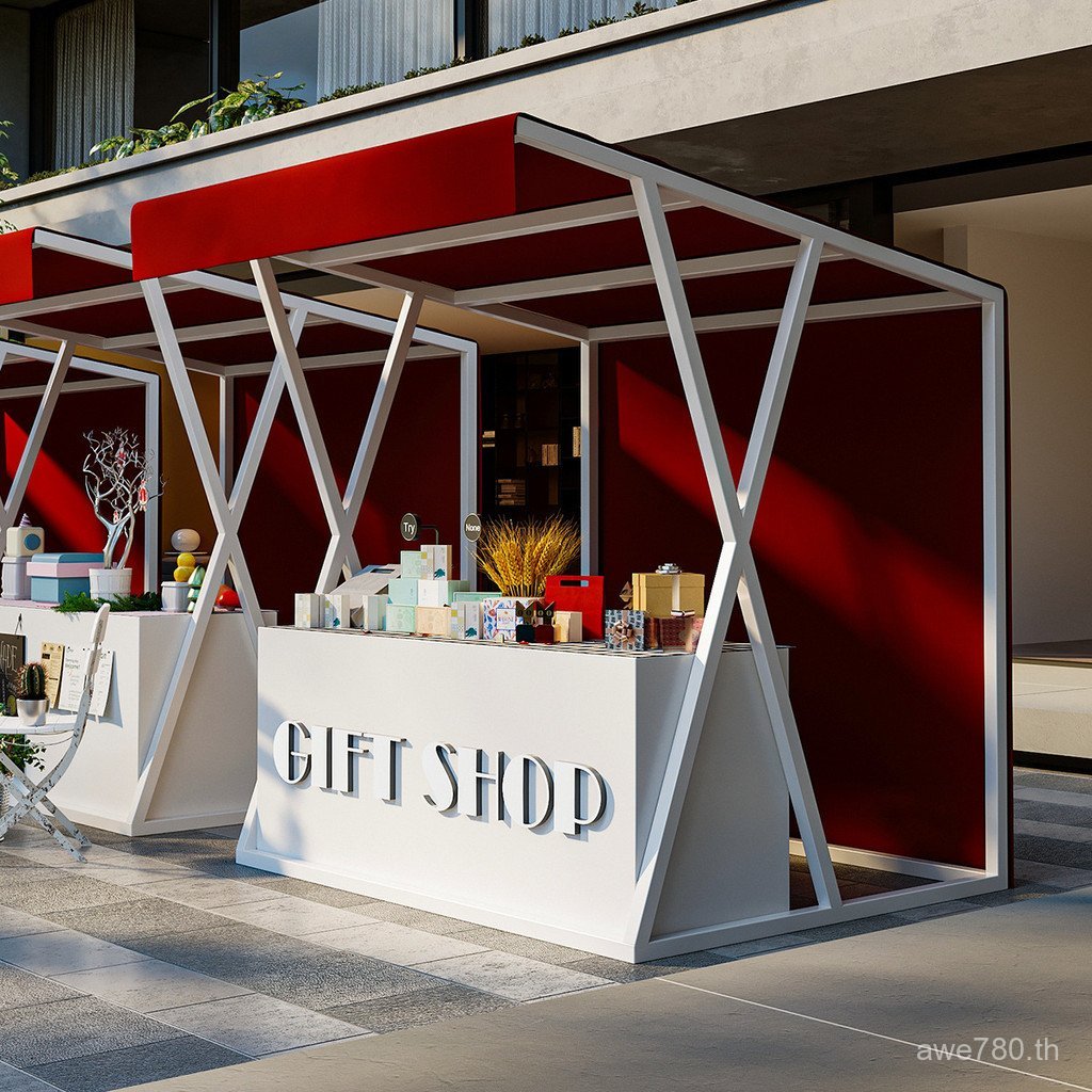 ขาตั้งจอแสดงผล Gourmet Street Stand ขาตั้งแผงลอยขนาดใหญ่ Movable Snacks Early Market Stall กิจกรรม M