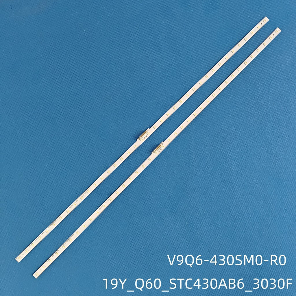 (ใหม่) SAMSUNG TV LED BAR 43Q60 43Q65 19Y_Q60_STC430AB6_30 ใหม่ 100% ชุด 2 บาร์ 38 BALLS 3V