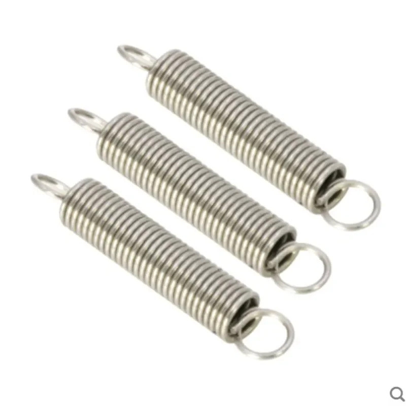 5PCS 0.8 x 6/7/8/10 x L 0.8mm stainless steel Tension spring with a hook extension spring length 20m