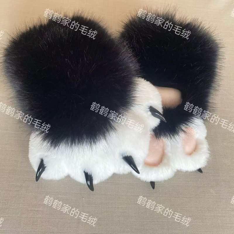 Fursuit สัตว์ Claw Fursuit สีสัน Claw Plush หนาสบาย coslay Ono