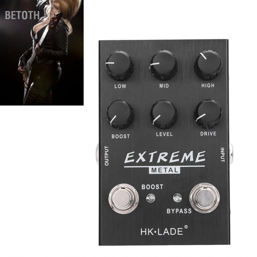 Betoth Betoth Irfora Metal Distortion Pedal 10 Band EQ High Gain Boost เอฟเฟกต์กีตาร์ไฟฟ้าสำหรับโทนเ