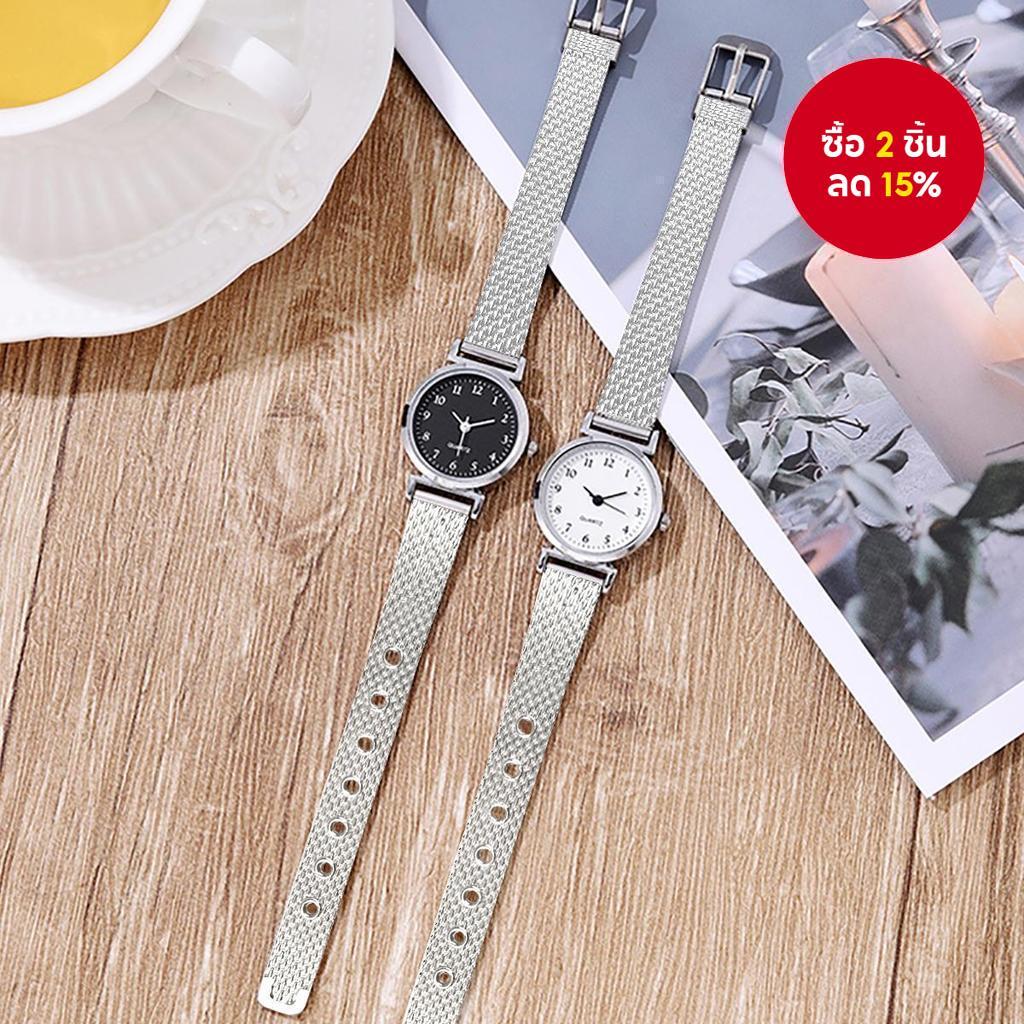 Minimalist Seoul Timepiece, Brushed Retro Band For Working Women Coffee Dates K-Fashion