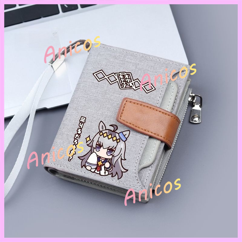 Uma Musume Oguri Cap Design Billfold Wallet Zero Wallet Student Card Bag