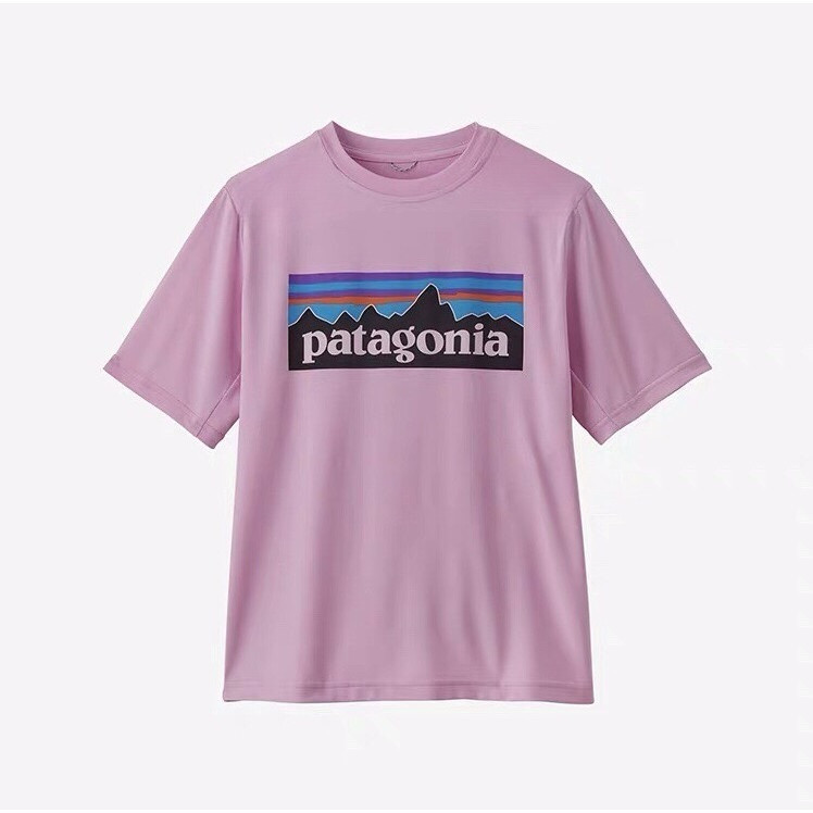 Patagonia Silkweight Patagonia เสื้อยืดแขนสั้นผ้าฝ้ายแท้ 62380