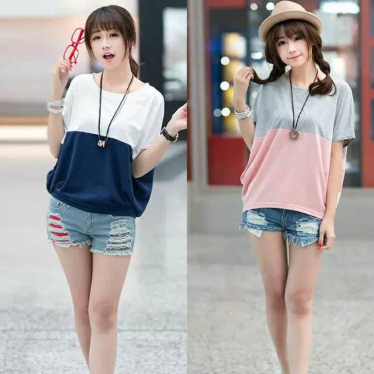 ✨ MKL ✨ล้างสต๊อค เสื้อยืดคอกลม 2สี ผ้ายืดได้เยอะ ใส่สบาย ราคาถูกมาก พร้อมส่งในไทย #9526