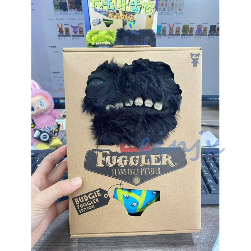 【พร้อมส่ง】จริง fuggler ตุ๊กตาฟัน ตุ๊กตากวนๆ fuggler จี้ ตุ๊กตา ของขวัญ