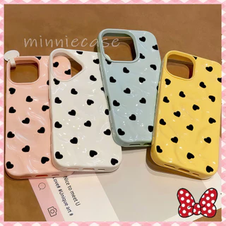 ความรัก จุดคลื่น เคสกรณีมือถือสำหรับไอโฟน17promax 16 15 13 ป้องกันการชนกัน For iPhone 15 14 12 16 Promax XS XR 7/8 Plus