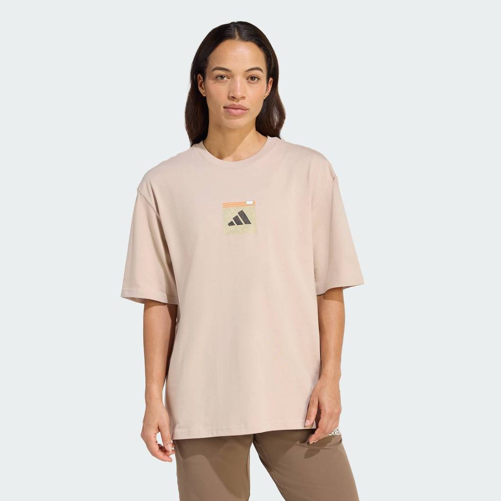 adidas Hiking TERREX TRAIL MIX GRAPHIC T-SHIRT Women Brown KB9628