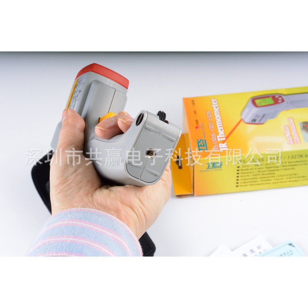 ไต้หวัน TES-1326S อินฟราเรดนําเข้าเครื่องวัดอุณหภูมิ TES1326S TES เครื่องวัดอุณหภูมิอินฟราเรด QAUJ