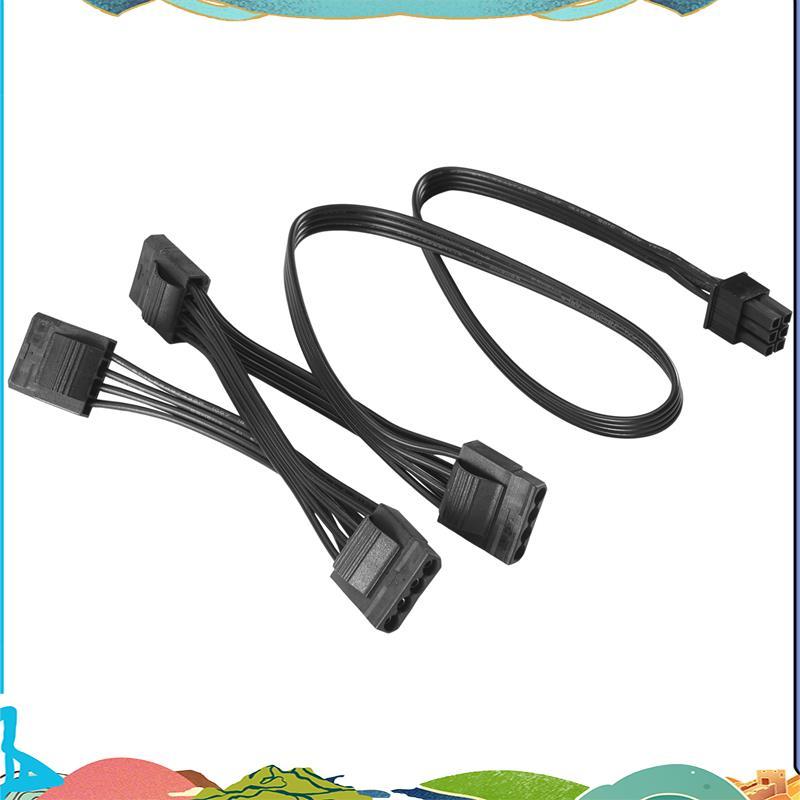 6Pin ถึง 4 Molex Modular Power Supply สาย 6Pin ถึง 4 IDE สําหรับ CORSAIR RM1000X RM850X RM750X RM650