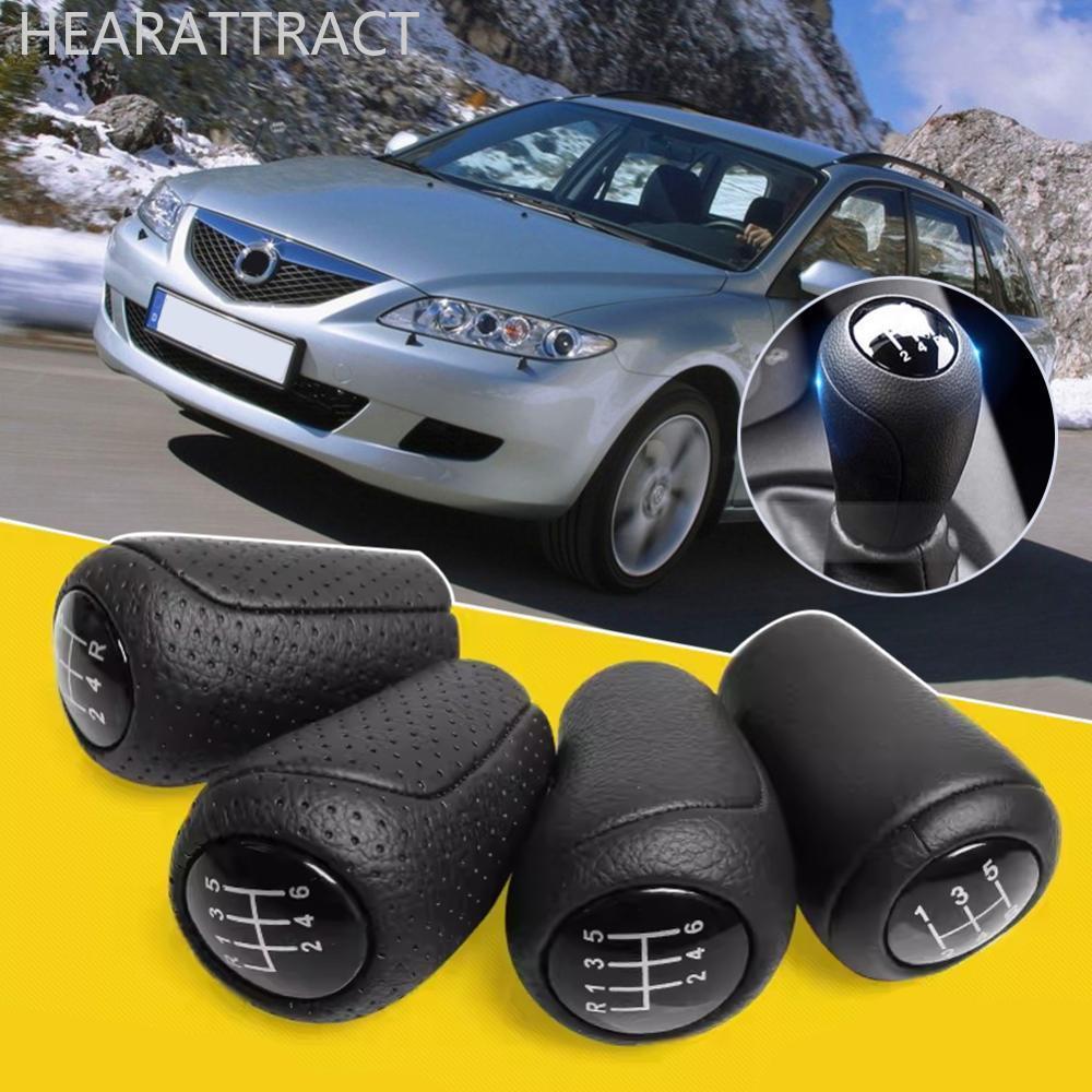HEARATTRACT 5/6 ความเร็วรถ Auto คู่มือเกียร์ SHIFT KNOB Head Lever หนัง SHIFT KNOB Handle Shifter สํ