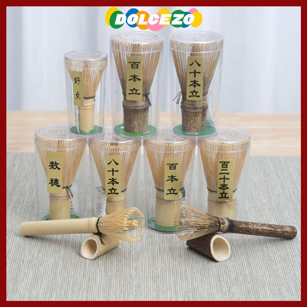 จัดส่งจากประเทศไทยDOLCEZO Matcha Whisk, Bamboo Japanese Tea Set Chasen, น่าใช้เครื่องมือชาแปรงชา Teaware