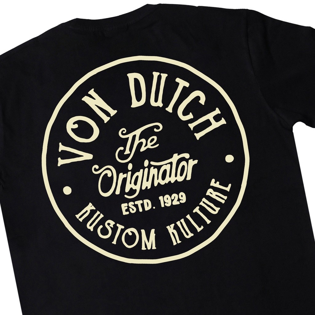 เสื้อยืด Von Dutch Q02 สีดํา