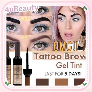3 Colors Eyebrow Gel Tint Long Lasting Waterproof Peel Off Dye Eye Cosmetics Eyebrow Makeup
