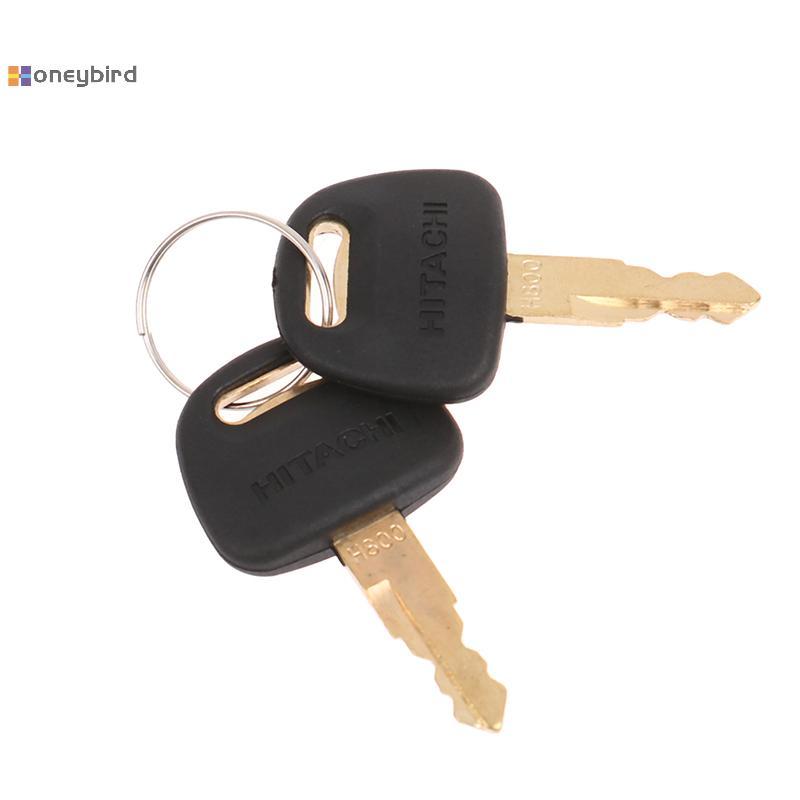 Honeybird 2 PCS H800 Excavator Key สําหรับ Hitachi ZAX ZAXIS Grab BU0028 Zax ex60 / 70 / 120 / 200 /
