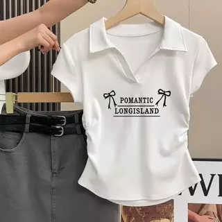 เสื้อครอปเอวลอยรัดรูป ผอมเพรียวเสื้อยืดผู้หญิง เสื้อเชิ้ตเอวลอยผู้หญิงเสื้อยืดสวย เสื้อแขนสั้นรัดรูปใส่เสื้อผ้าที่ดูดี