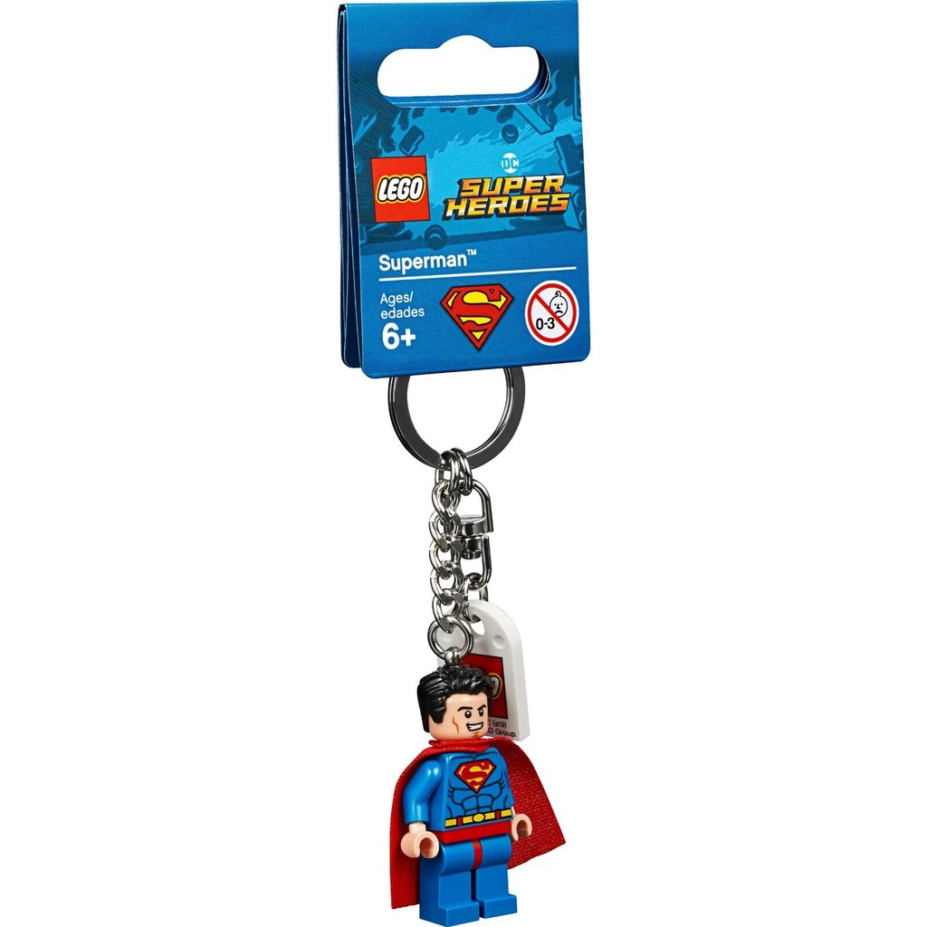 พวงกุญแจ LEGO DC Super Heroes - ของเล่นพวงกุญแจ Superman Minifigure