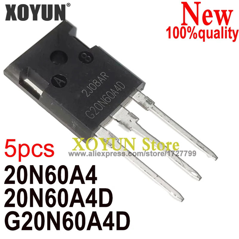5pcs ใหม่ 20N60A4 HGTG20N60A4 20N60A4D HGTG20N60A4D G20N60A4D TO-247 ชิป ic ในสต็อก SYVT