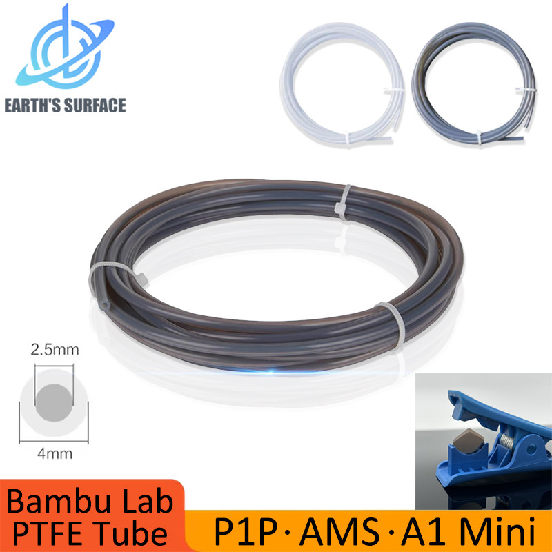 Mini 3D Printer PTFE Pipe 1.75mm Bambulab Ptfe Tube 4m White Grey AMS LITE for Bambu Lab Ptfe Tube 2
